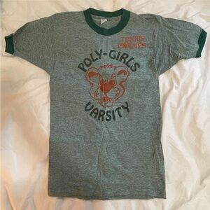 Small Vintage green t-shirt. Tennis Champs from Poly High in Riverside, CA